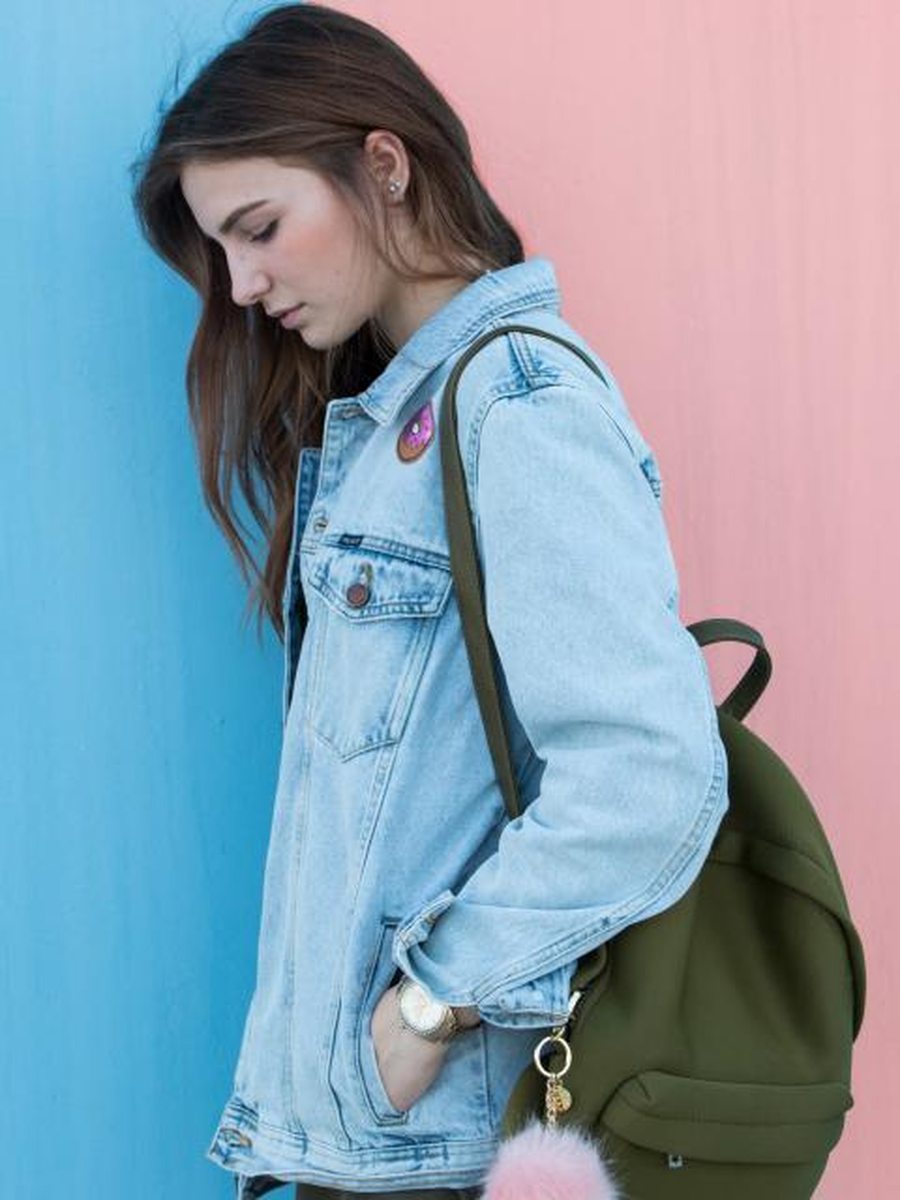 Denim trucker jacket