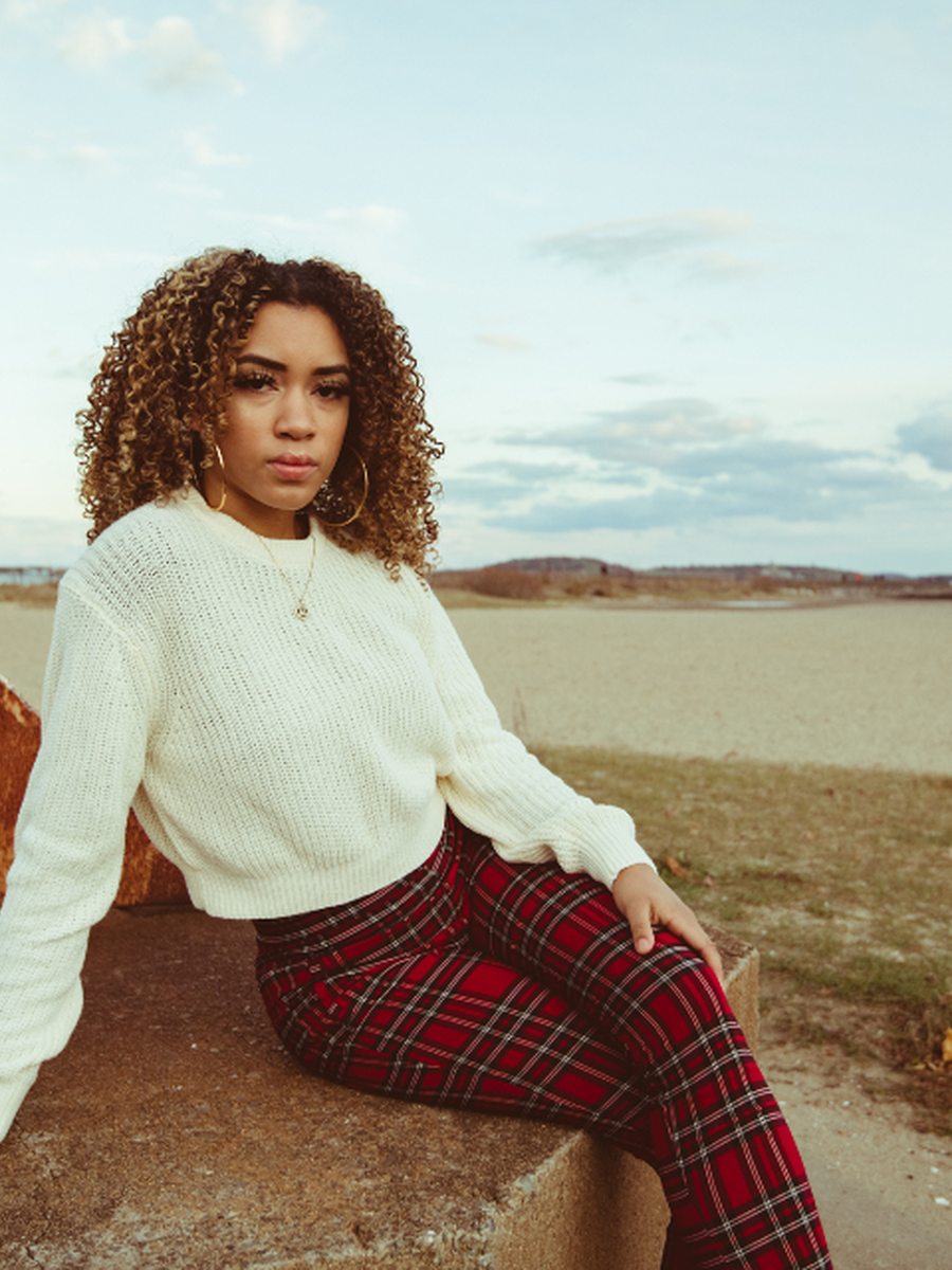 Merino fine-knit top