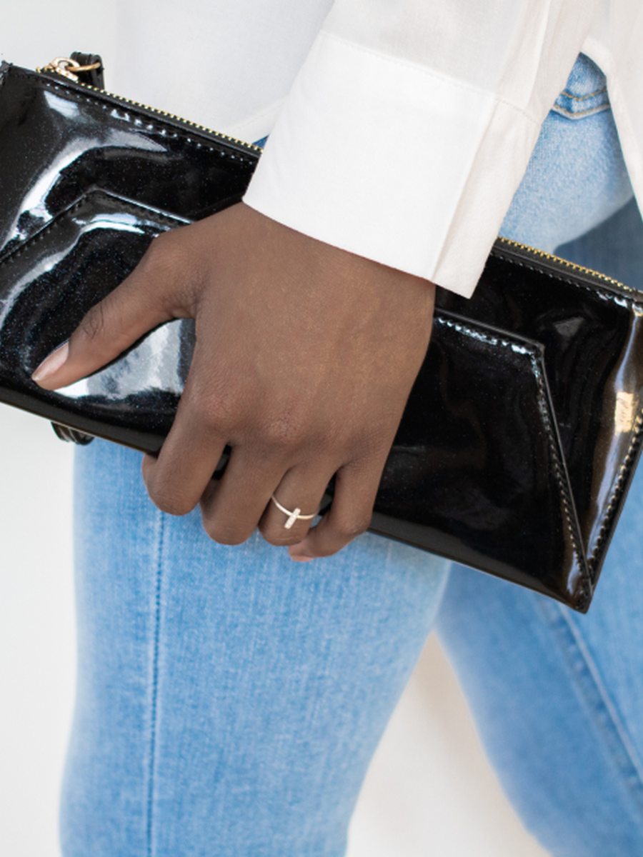 Mini leather crossbody