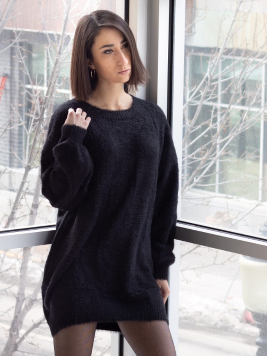 Ribbed knit cardigan