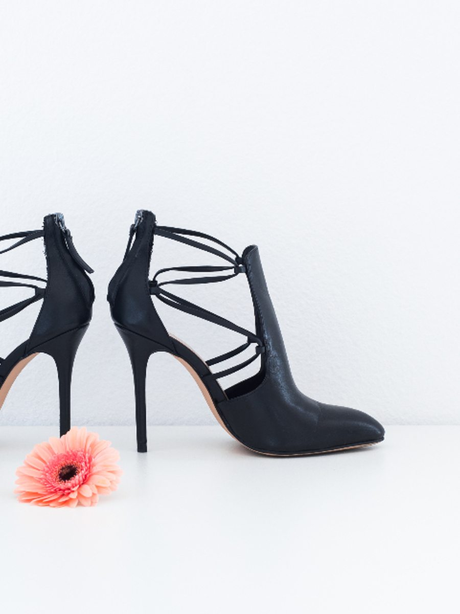 Strappy block heels